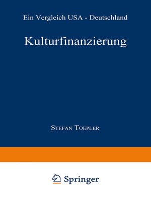 cover image of Kulturfinanzierung